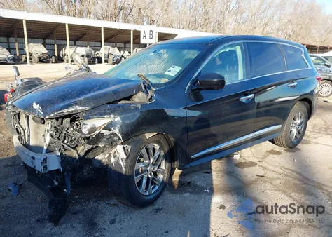 2013 Infiniti Jx35 z USA, uszkodzony, nr VIN 5N1AL0MM9DC317526